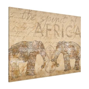 Tableau magnétique - Vintage Collage - Spirit Of Africa
