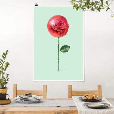 Poster - Rose With Lollipop