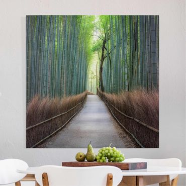 Impression sur toile - The Path Through The Bamboo