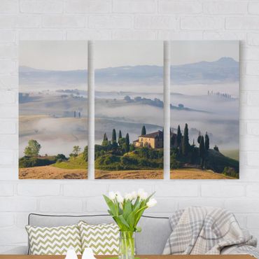 Impression sur toile 3 parties - Country Estate In The Tuscany