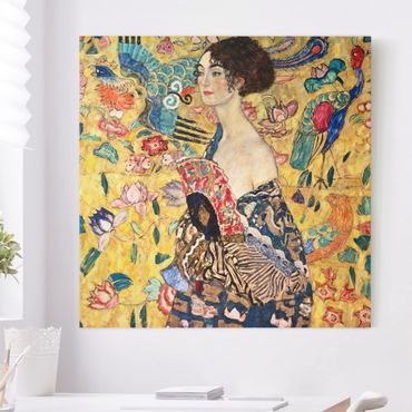 Tableau sur toile - Gustav Klimt - Lady With Fan