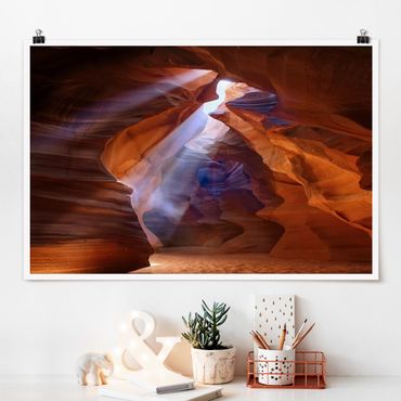 Poster - Play Of Light In Antelope Canyon