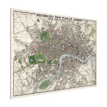 Tableau magnétique - Vintage Map London
