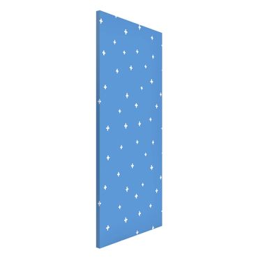 Tableau magnétique - Drawn White Crosses On Blue