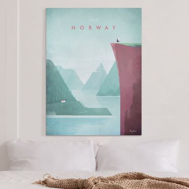 Impression sur toile - Travel Poster - Norway