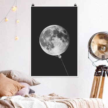 Poster reproduction - Balloon With Moon