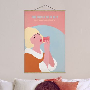 Tableau en tissu avec porte-affiche - Film Poster The Thrill Of It All!