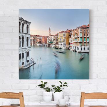 Impression sur toile - Grand Canal View From The Rialto Bridge Venice