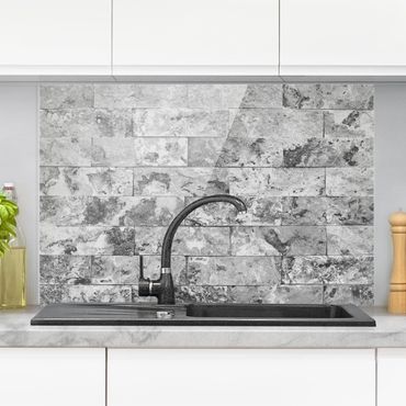 Fond de hotte - Stone Wall Natural Marble Grey