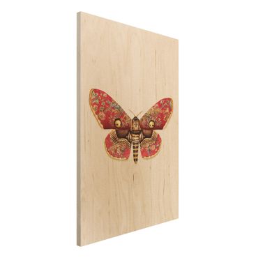 Impression sur bois - Vintage Moth