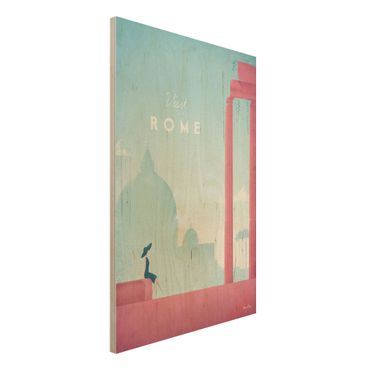 Impression sur bois - Travel Poster - Rome