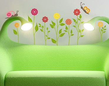 Sticker mural - No.RS141 Number-Flowers