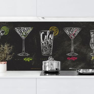 Revêtement mural cuisine - Cocktail Menu