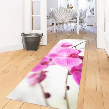 Vinyl Floor Mat - Close-Up Orchid - Panorama Landscape Format