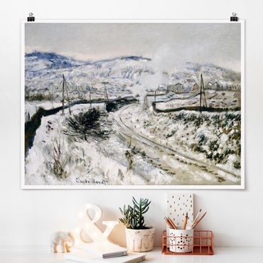 Poster - Claude Monet - Train In The Snow At Argenteuil