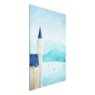 Impression sur aluminium - Travel Poster - Bavaria