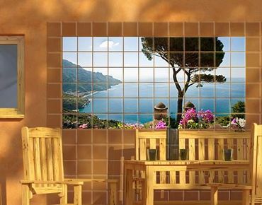 Sticker pour carrelage - View From The Garden Over The Sea