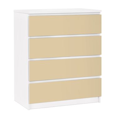 Papier adhésif pour meuble IKEA - Malm commode 4x tiroirs - Colour Light Brown