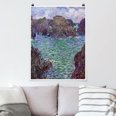 Poster reproduction - Claude Monet - Port-Goulphar, Belle-Île