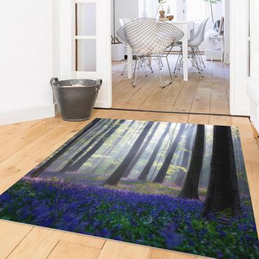 Vinyl Floor Mat - Spring Day In The Forest - Square Format 1:1