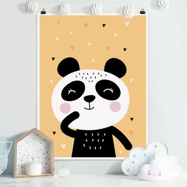 Poster chambre enfant - The Happiest Panda