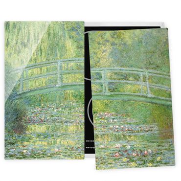 Cache plaques de cuisson en verre - Claude Monet - Japanese Bridge