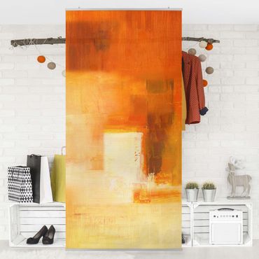 Panneau de séparation - Petra Schüßler - Composition In Orange And Brown 03