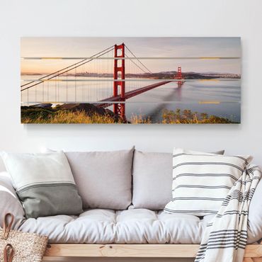Impression sur bois - Golden Gate Bridge In San Francisco