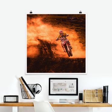 Poster - Motocross In The Dust