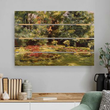 Impression sur bois - Max Liebermann - Flower Terrace Wannseegarten