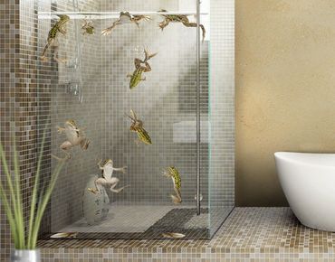 Sticker pour fenêtres - Frog Bath