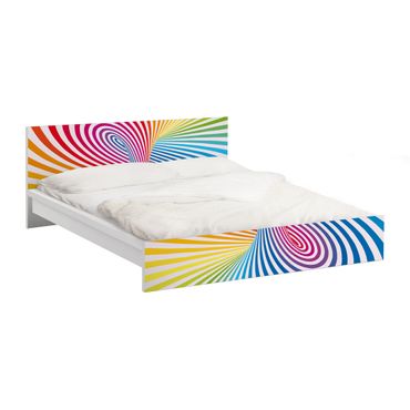 Papier adhésif pour meuble IKEA - Malm lit 180x200cm - Colour Vortex