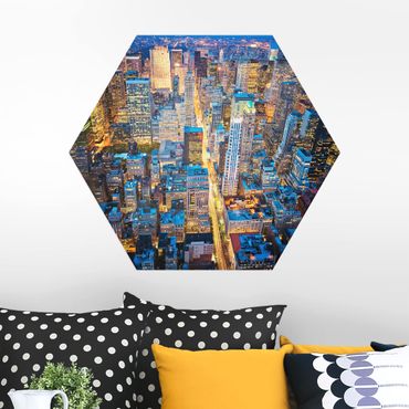 Hexagone en alu Dibond - Midtown Manhattan