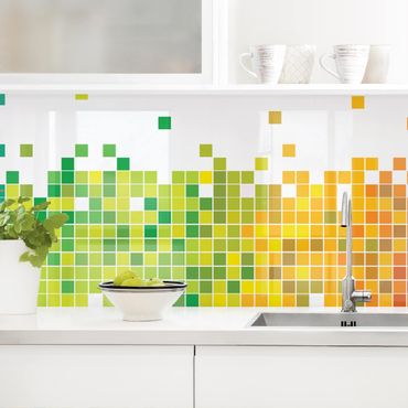 Revêtement mural cuisine - Pixel Rainbow