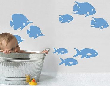 Sticker mural - No.RY26 Shoal Of Fish