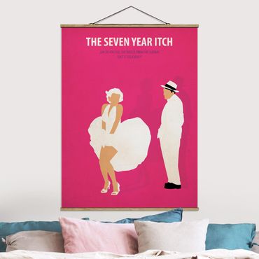Tableau en tissu avec porte-affiche - Film Poster The Seven Year Itch