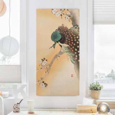 Impression sur toile - Vintage Illustration Asian Peacock II