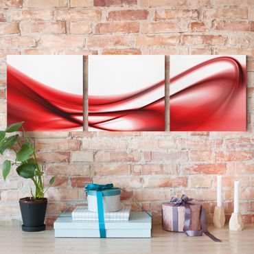 Impression sur toile 3 parties - Red Touch