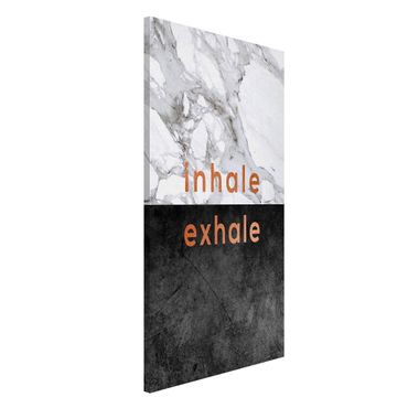 Tableau magnétique - Inhale Exhale Copper And Marble