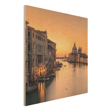 Tableau en bois - Golden Venice