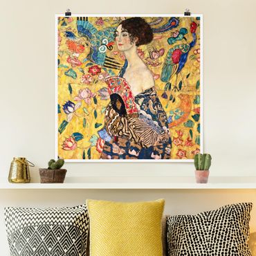 Poster - Gustav Klimt - Lady With Fan