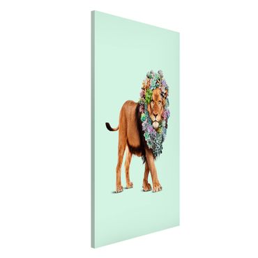 Tableau magnétique - Lion With Succulents