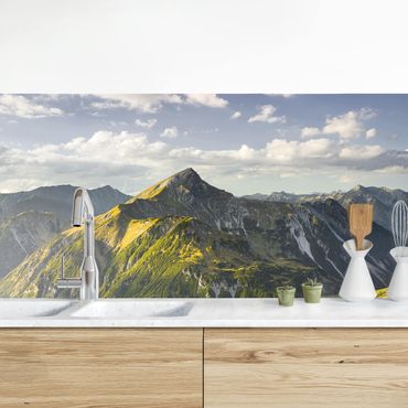 Revêtement mural cuisine - Mountains And Valley Of The Lechtal Alps In Tirol