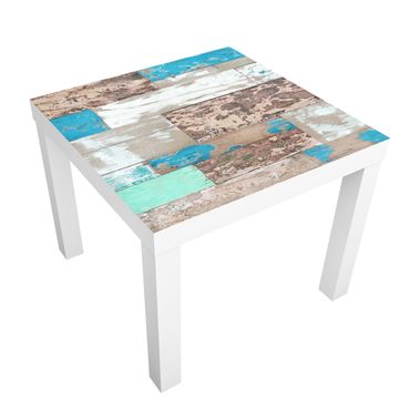 Papier adhésif pour meuble IKEA - Lack table d'appoint - Maritime Planks