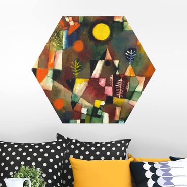 Hexagone en alu Dibond - Paul Klee - The Full Moon