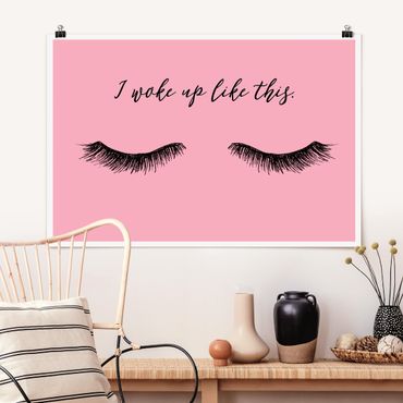 Poster - Eyelashes Chat - Wake Up