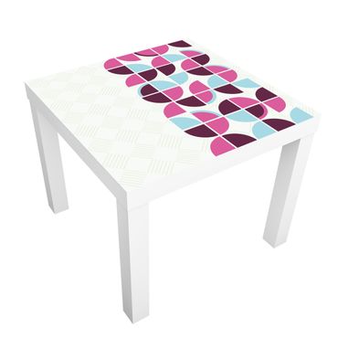 Papier adhésif pour meuble IKEA - Lack table d'appoint - Retro Circles Pattern Design
