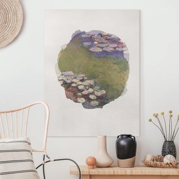 Tableau sur toile - WaterColours - Claude Monet - Water Lilies