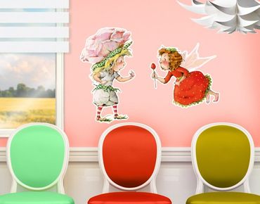 Sticker mural - No.678 Little Strawberry Strawberry Fairy - Pink Rose