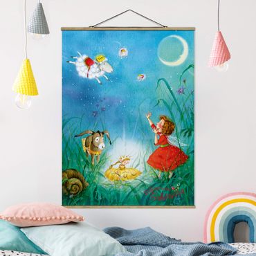 Tableau en tissu avec porte-affiche - Little Strawberry Strawberry Fairy - Sleep Taxi